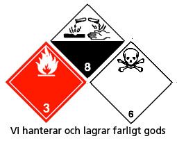Hantering av farligt gods ikon